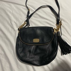 Michael Kors black leather bag